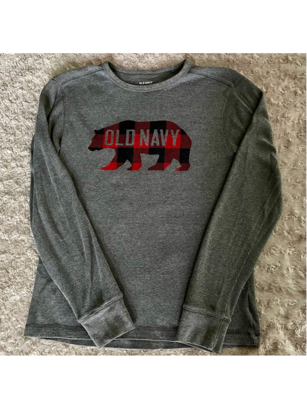 Old Navy Men’s Long Sleeve Thermal Shirt Size Medium